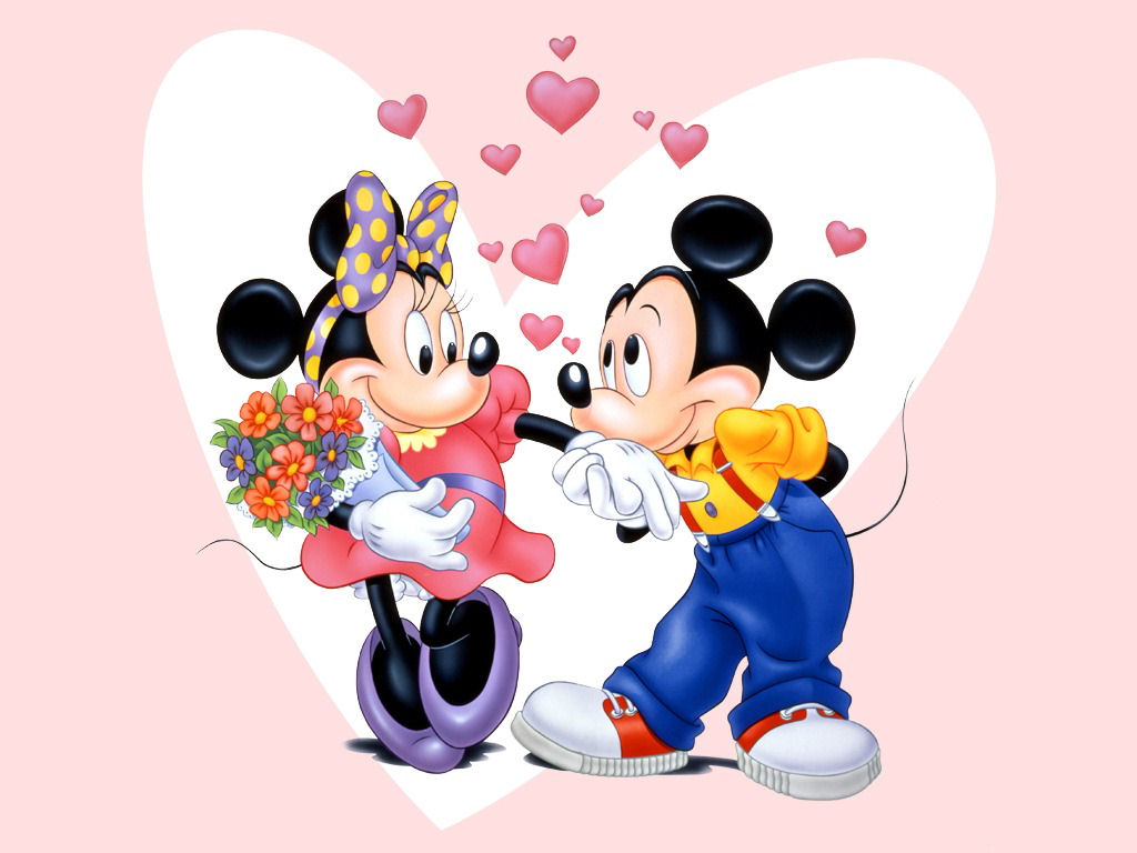 Minnie Mouse-and-mickey-mouse-wallpaper photo or wallpaper