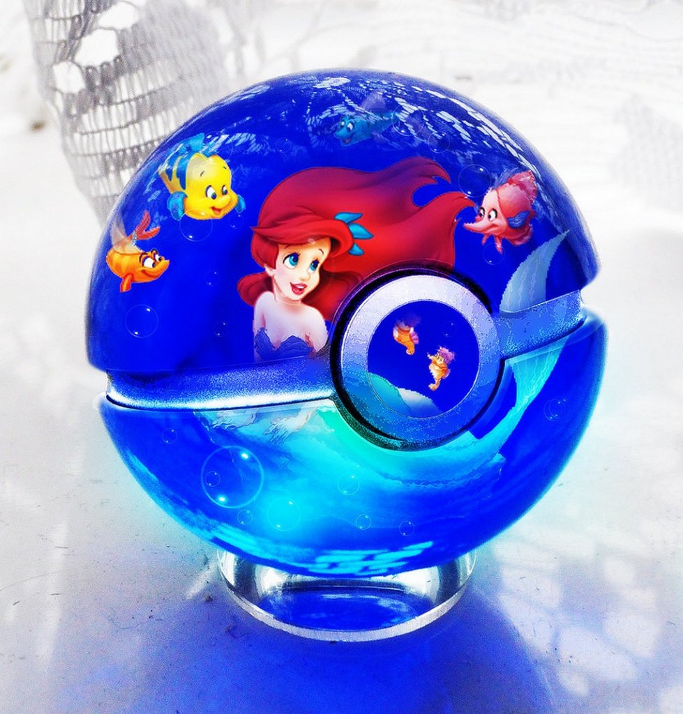 the pokeball of the little mermaid